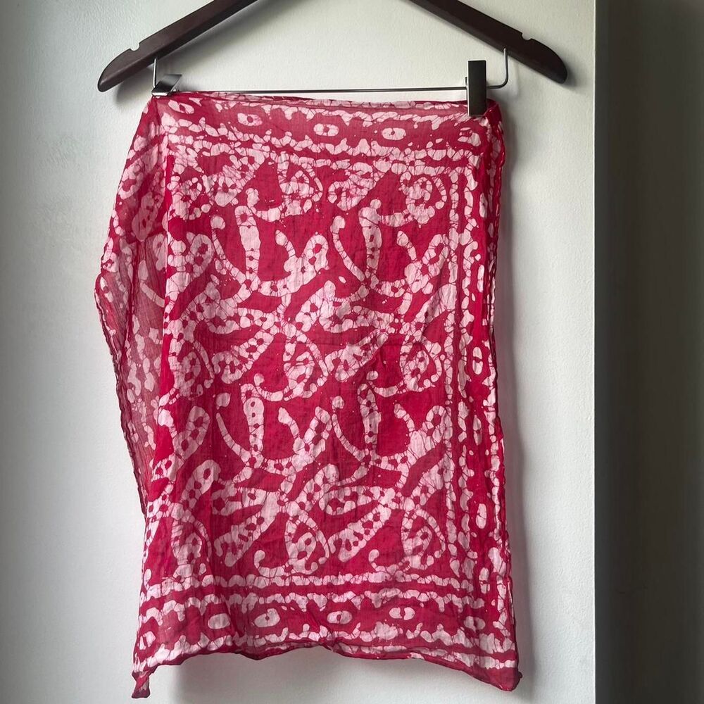 American-vintage Women's Red and Pink Scarf-wraps
